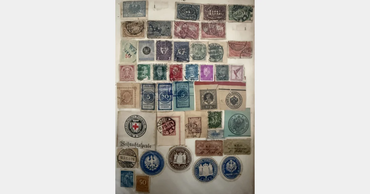 Allemagne – Lot timbres fiscaux, télégraphe, vignettes & cachets