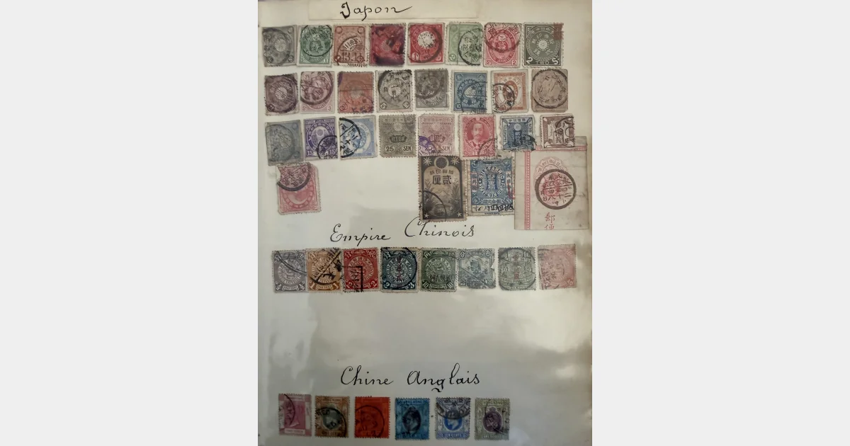 Asie – lot de timbres anciens Chine, Japon, Hong Kong