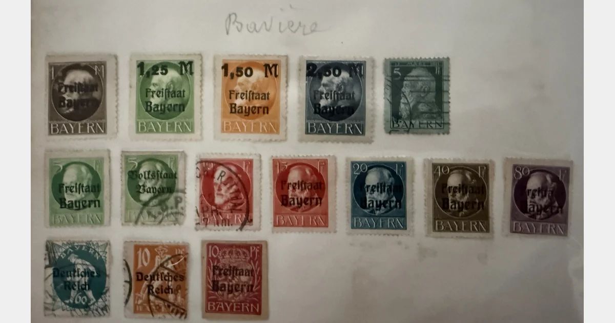Bavière (Bayern) – Lot de timbres anciens + Freistaat Bayern – classiques & surcharges