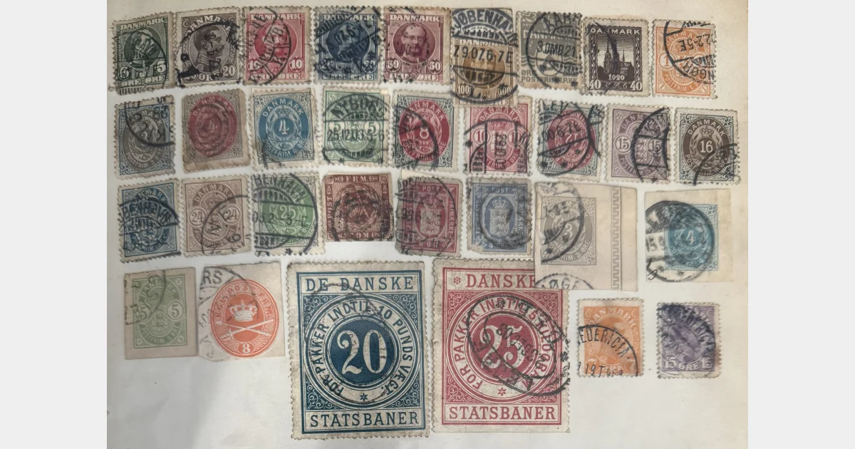 Danemark – lot de timbres anciens (classiques + fiscaux “Statsbaner”)