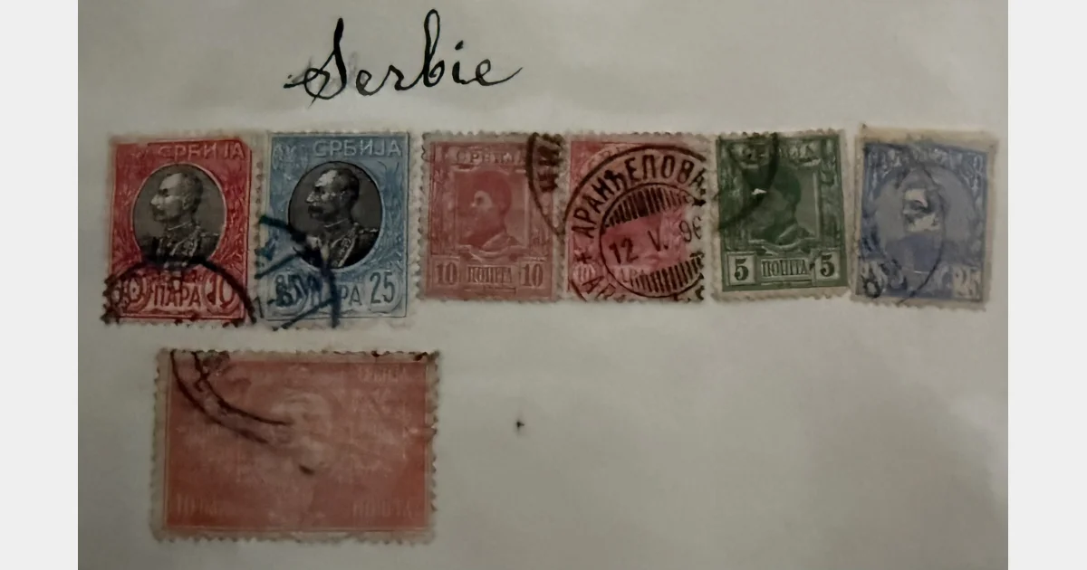 Serbie – Petit lot de timbres anciens (Royaume de Serbie) – oblitérés – classiques