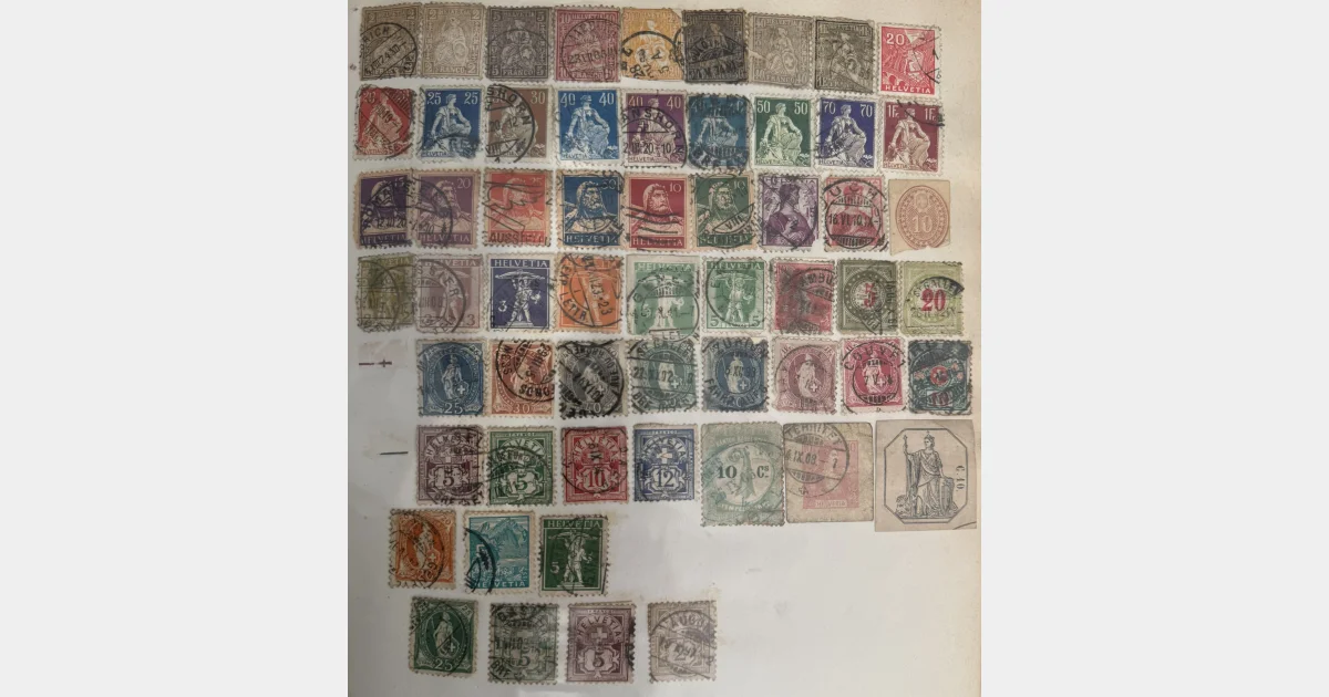 Suisse (Helvetia) – important lot de timbres classiques et semi-modernes