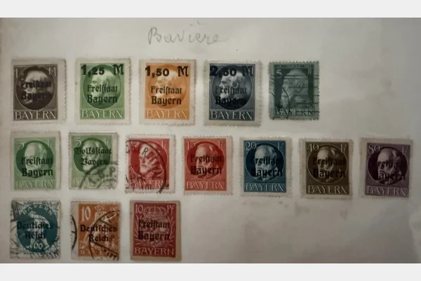 Bavière (Bayern) – Lot de timbres anciens + Freistaat Bayern – classiques & surcharges