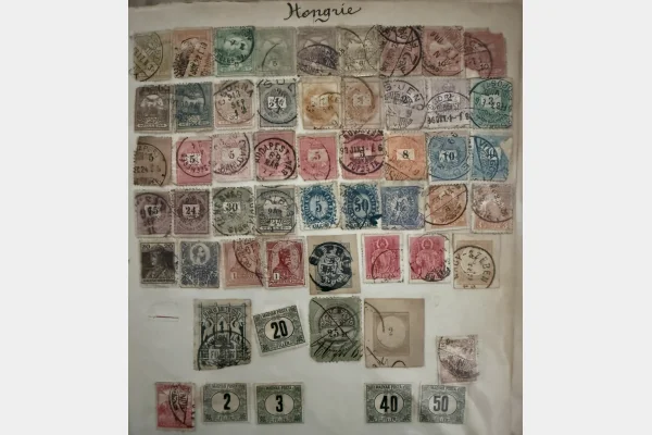 Hongrie – Lot de timbres anciens Magyar Posta – classiques & fiscaux – oblitérés