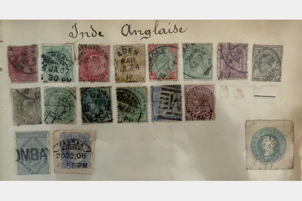 Océanie & Inde – lot de timbres anciens Australie, Inde britannique, Ceylan, Samoa, colonies