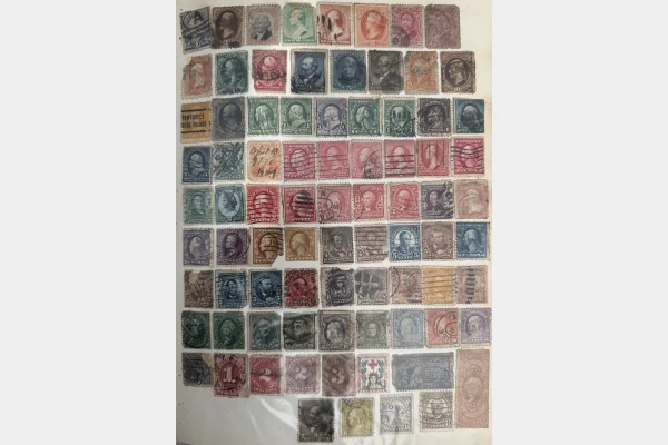 États-Unis – important lot de timbres anciens + entiers postaux
