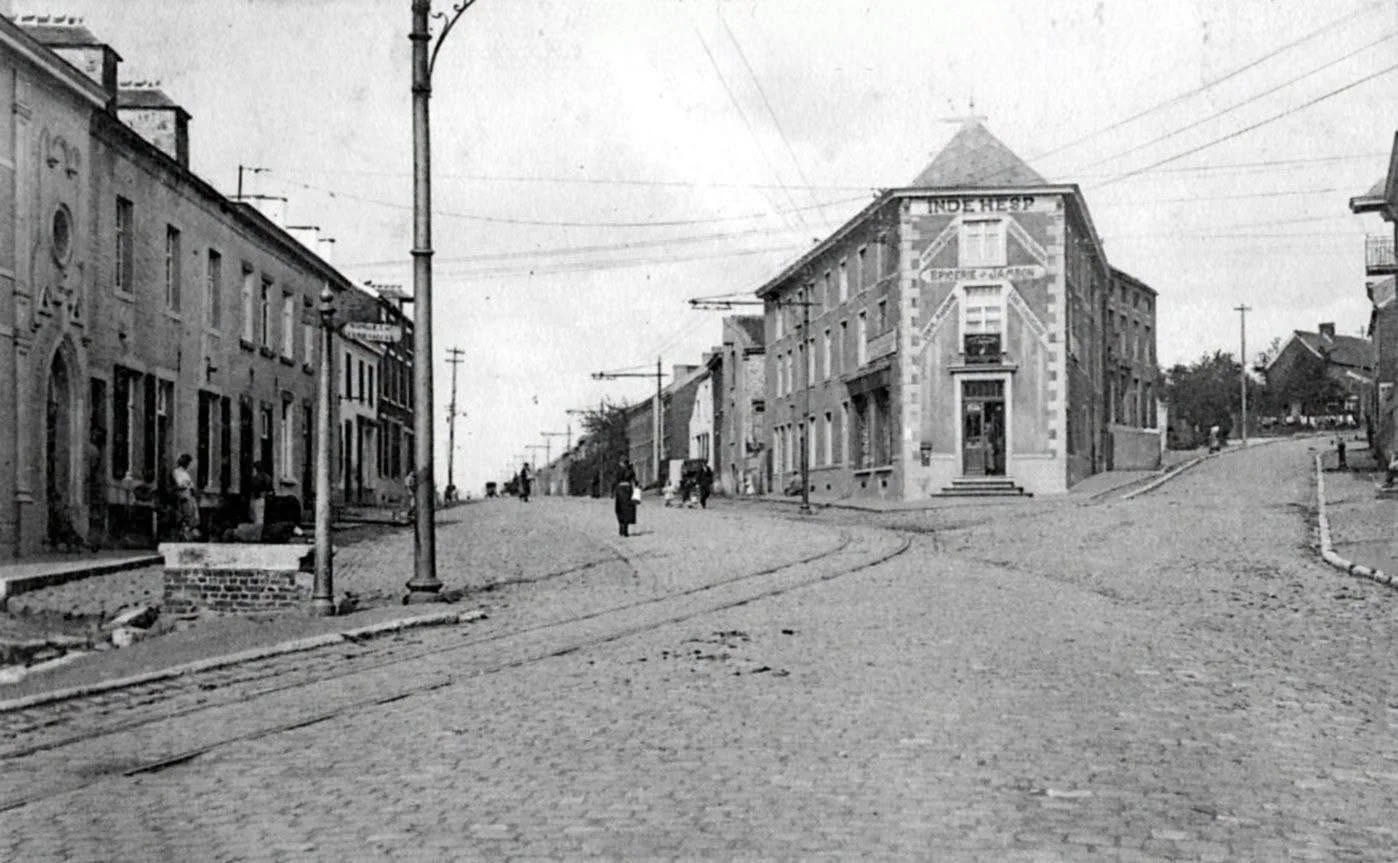 Le haut du Sart-Allet | Chaussée de Fleurus, Gilly | 1919