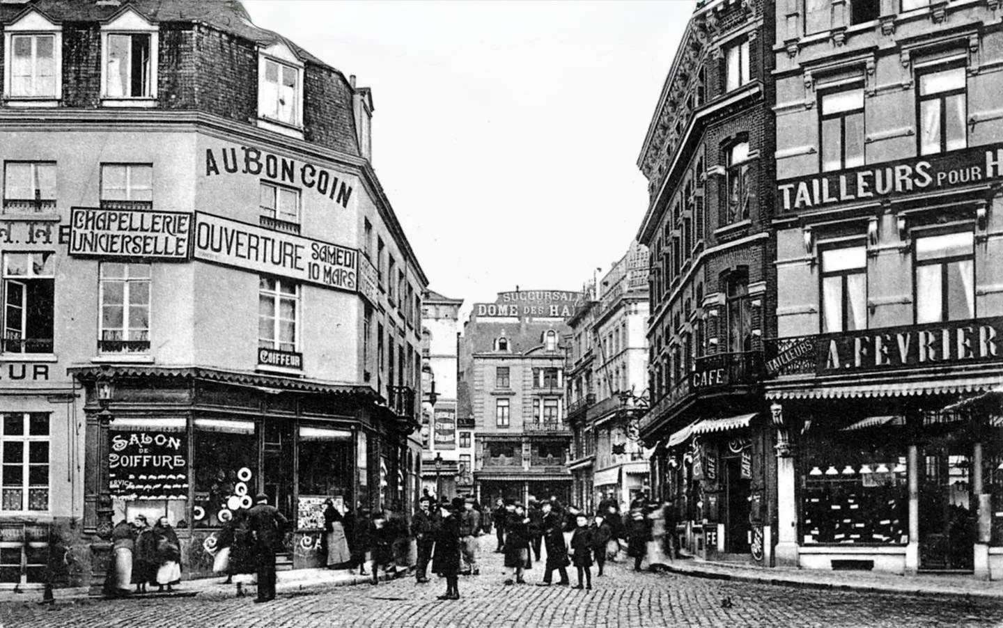 Rue du Pont en 1906 | Rue du Pont de Sambre, Charleroi | 1906