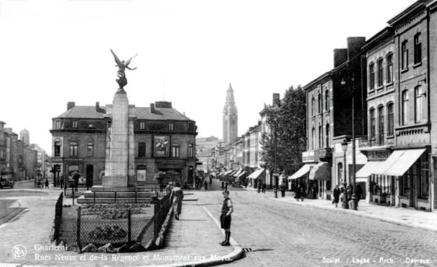 Rue Neuve et Rue de la Régence | Rue de la Régence, Charleroi